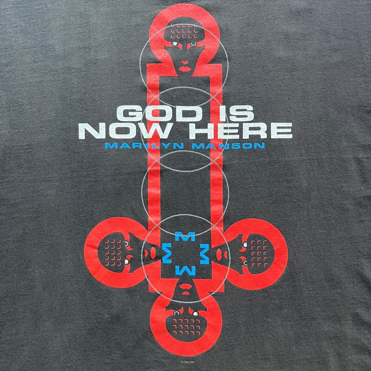 レア マリリン・マンソン Tシャツ「GOD IS NOW HERE」 Marilyn Manson 1998 God Is Now Here Band Tee | Vintage High Line