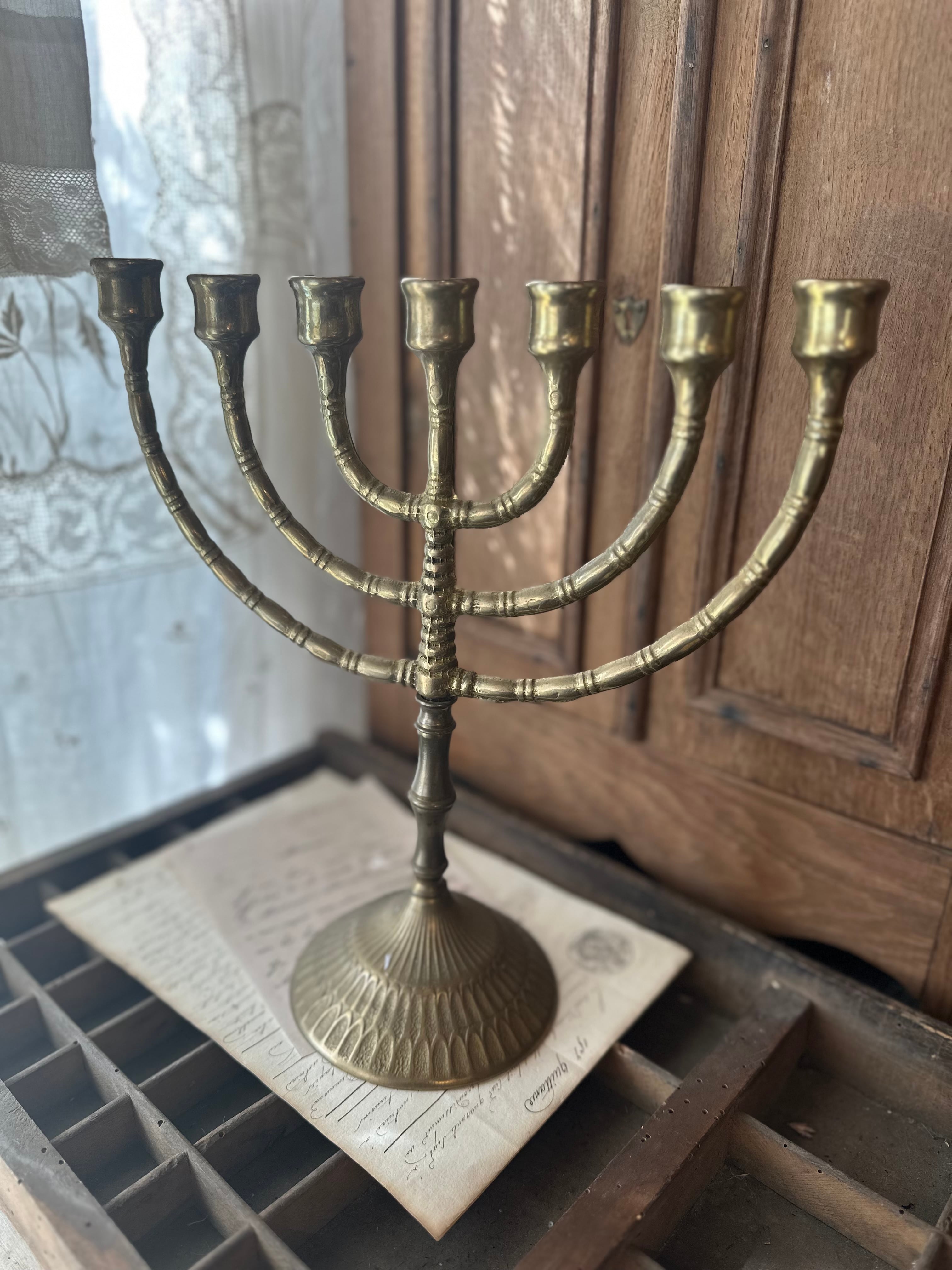 7灯メノーラーキャンドルホルダー 燭台 | Brocante de La Cocotte