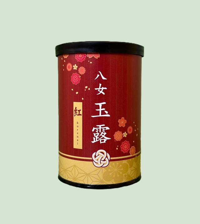 高級煎茶　八女玉露　『 紅 』　100g缶入