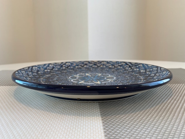 Servin焼き_お皿_22cm_Blue/Navy_