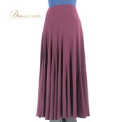 社交ダンス 衣装 スタンダード スカート レッスンウェア 女性用 レディース オールシーズン 紫 シャイン・プロダクト パープル系 無地 シンプル 深紫 フレアスカート ダンスウェア 伸縮性 コンサート衣装 可愛い スタイリッシュ 高品質 おしゃれ