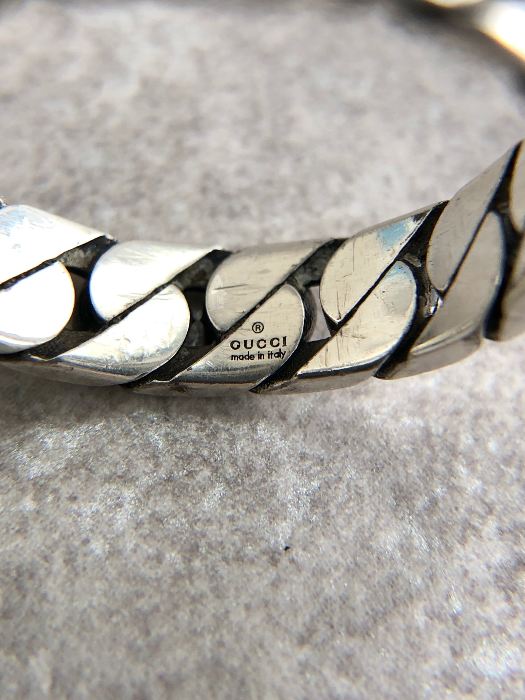 GUCCI グッチ 指輪 シルバー インターロッキング 925 チェーンリング