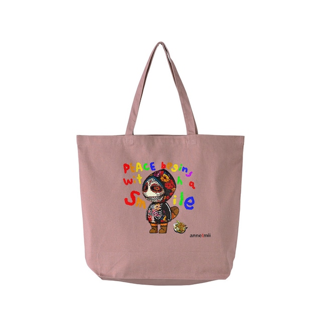 SMiLE キャンバストートバッグ（ピンク）