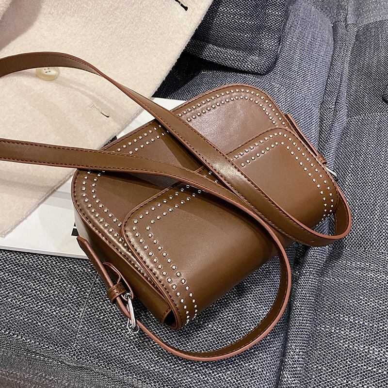 オータムウィンター 秋物 冬物 スクウェア メッセンジャーバッグ 手作りハンドバック3126104995