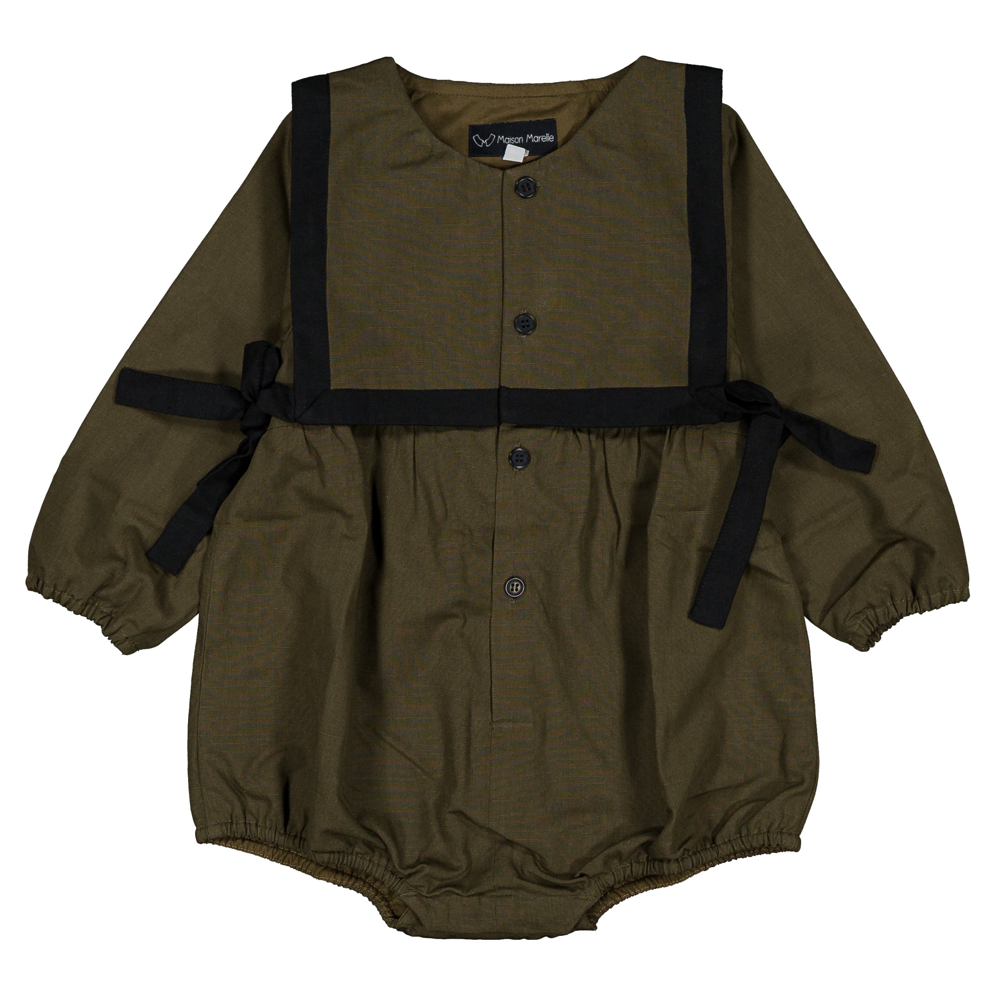 【予約/送料無料】Romper ALMA - green / Maison Marelle
