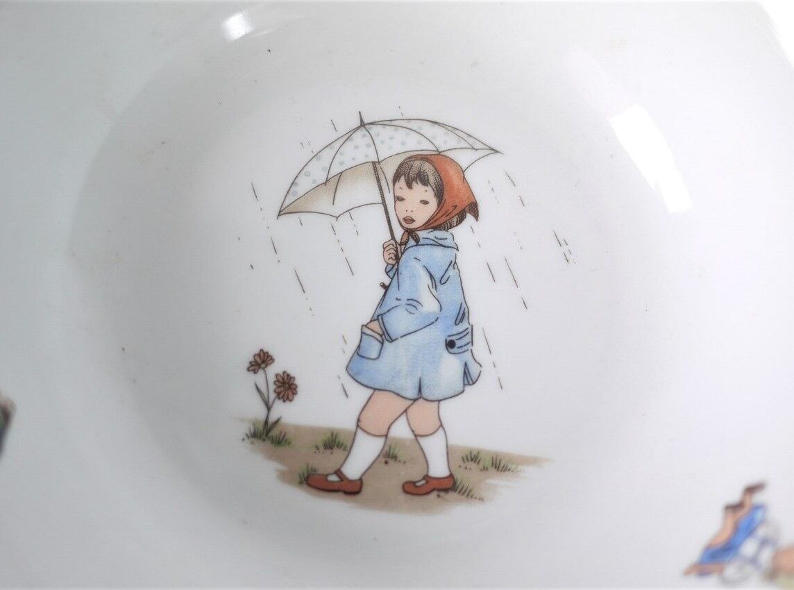 アンティークBavaria 子供温めボウル Warmhalteteller