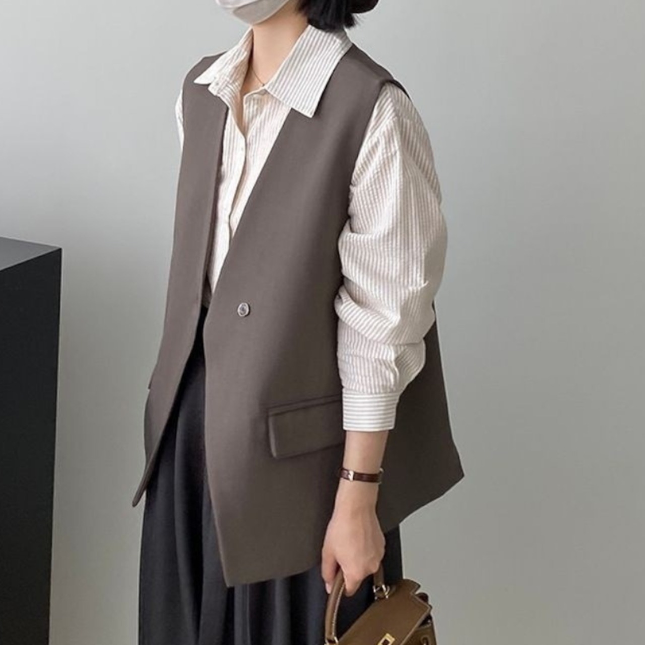 シングルレトロスーツベスト W01215