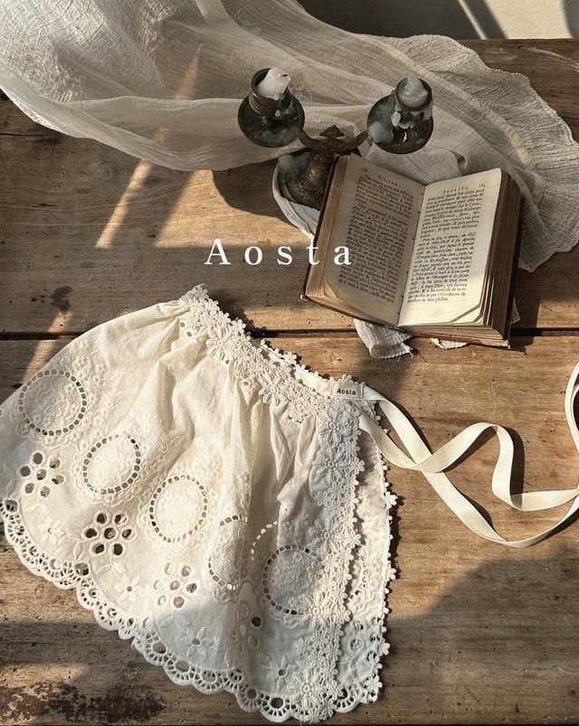 《即納》《Aosta》lace apron