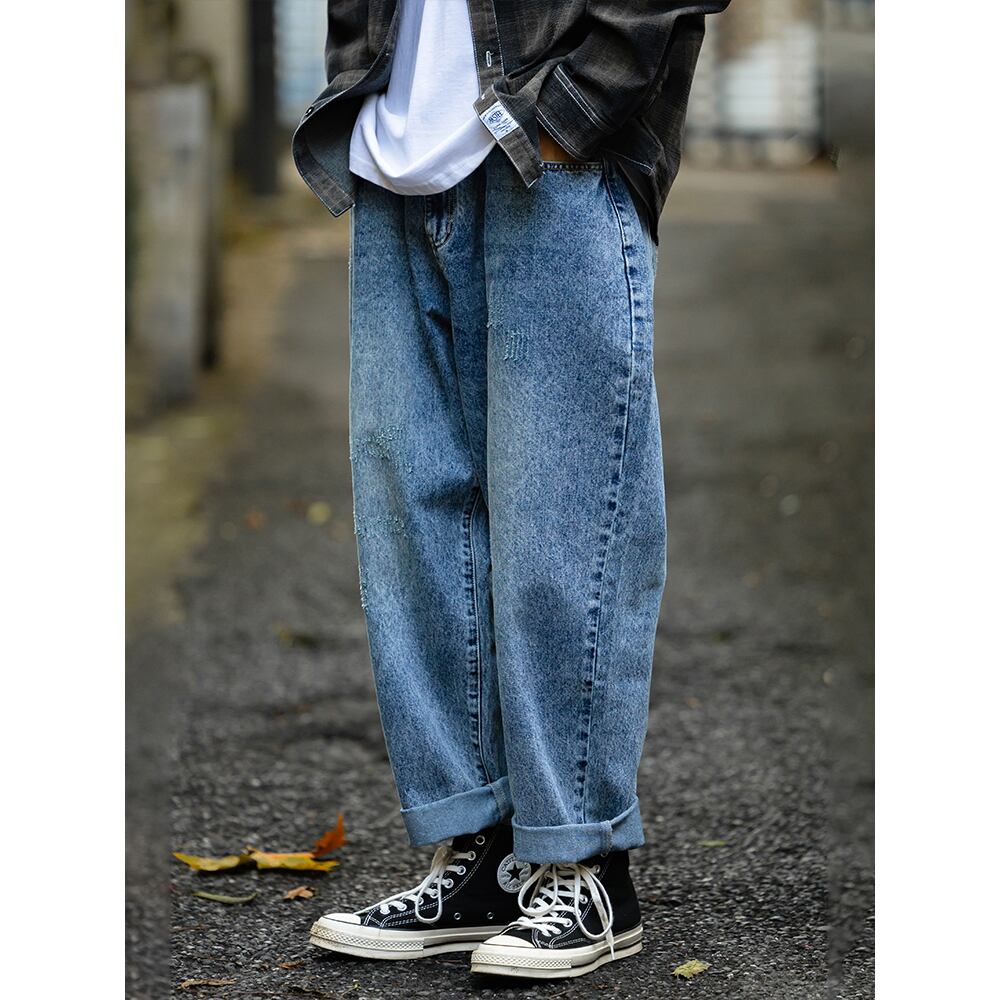Old wash stright jeans（オールドウォッシュストレートジーンズ） | NRG