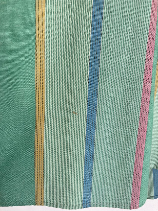 1990’s EURO Pastel Stripe Short Sleeve Shirt／46