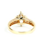マーキスカット ダイヤモンド リング SI1 K18 / 1.011ct / 0.470ct