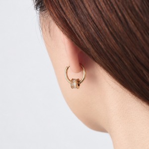 316L 2way zirconia tire hoop pierce（ 15㎜ ）#p106　　