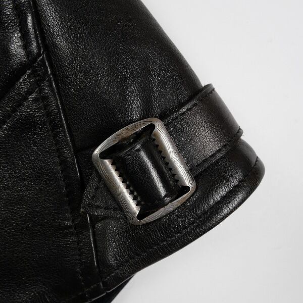 Size【S】 TENDERLOIN テンダーロイン T-HIDE S BLACK レザー