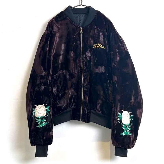 [OREGON] Vintage Velvet Souvenir Jacket [1980s-] Vintage Velvet Souvenir Jacket