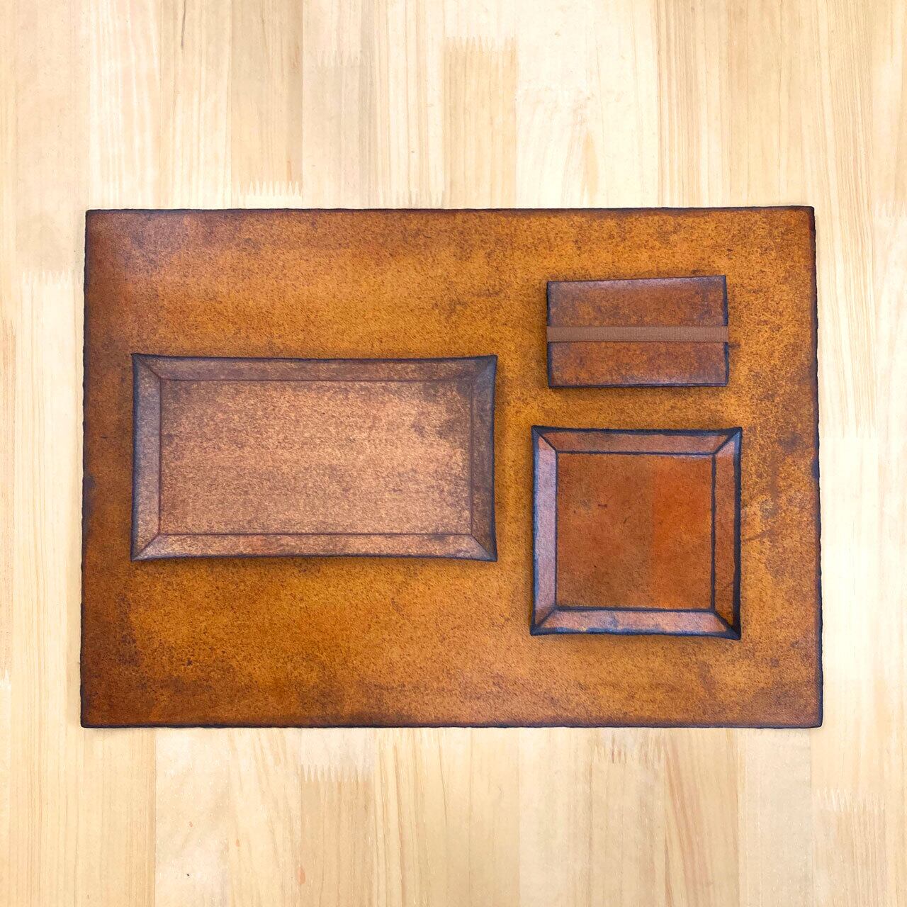 越前和紙長方形トレイ》漆和紙（うるわし）rectangle tray 120x210x5mm