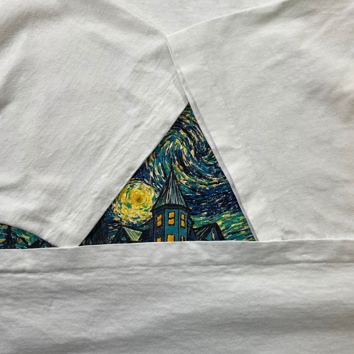 90年代 USA製 Vincent Van Gogh ゴッホ 星月夜 アートプリントTシャツ