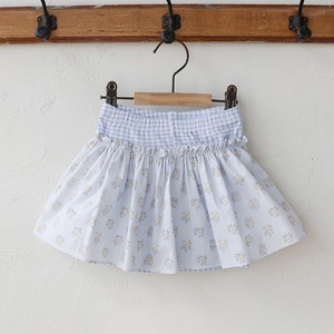 夏花柄レギンス付きスカート