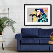 Mac Miller｜伝説のアーティストをオマージュした追悼アートポスター｜モダン空間に映える唯一無二のデザイン｜日本製A3ポスター