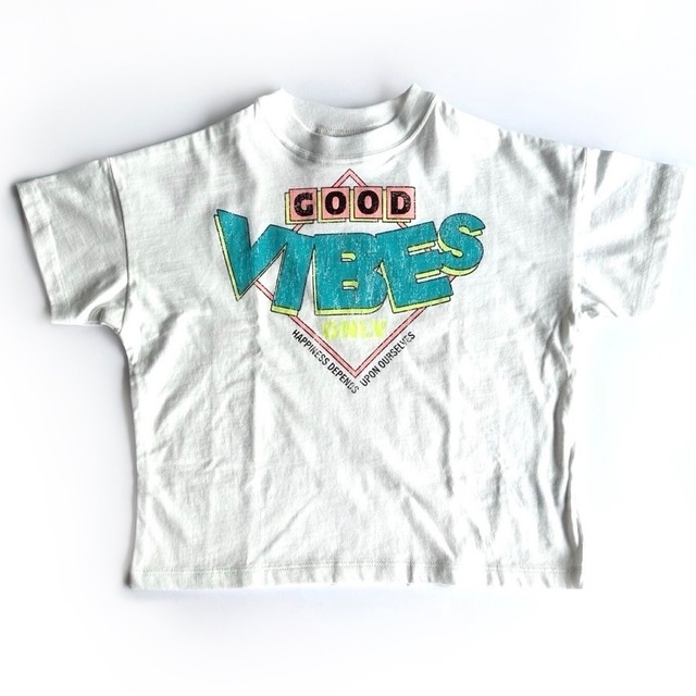 Official Team Good Vibes Only T-Shirt【90-120cm】White