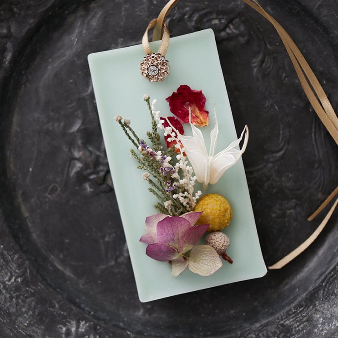 ◇ドライフラワー◇ボタニカル①アロマワックスバー◇ブラッドオレンジ