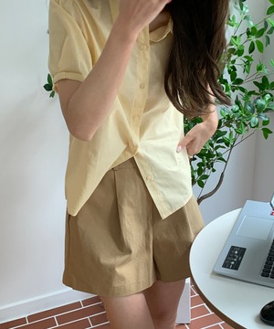 《即納商品》marshmallow shirt (ivory / blue / yellow / pink )