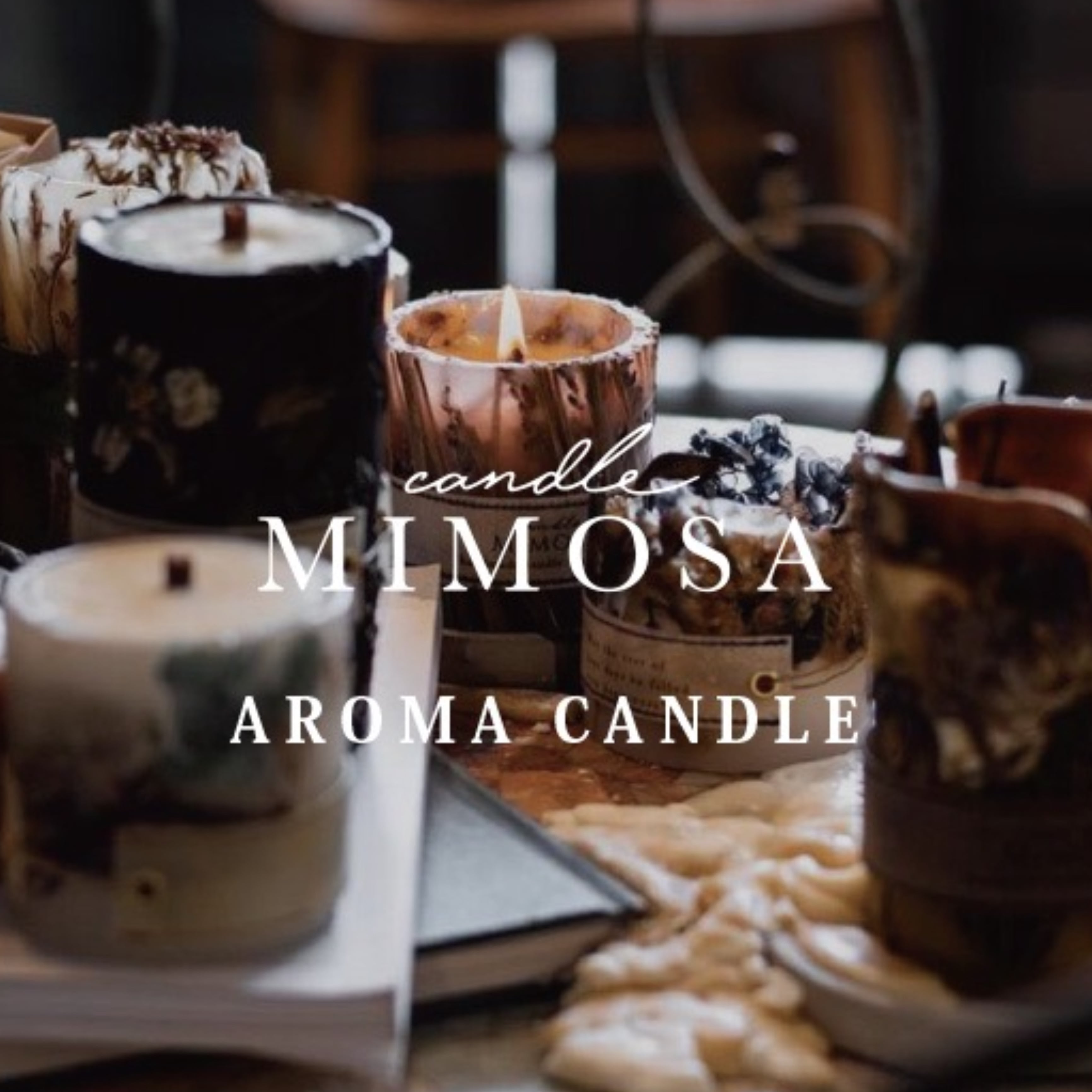 MIMOSA フラワー アロマキャンドル（S） | Zakka so-la
