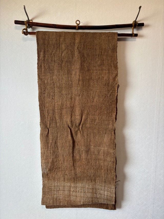 ざっくり 草木染ヘンプロール その２ 麻布