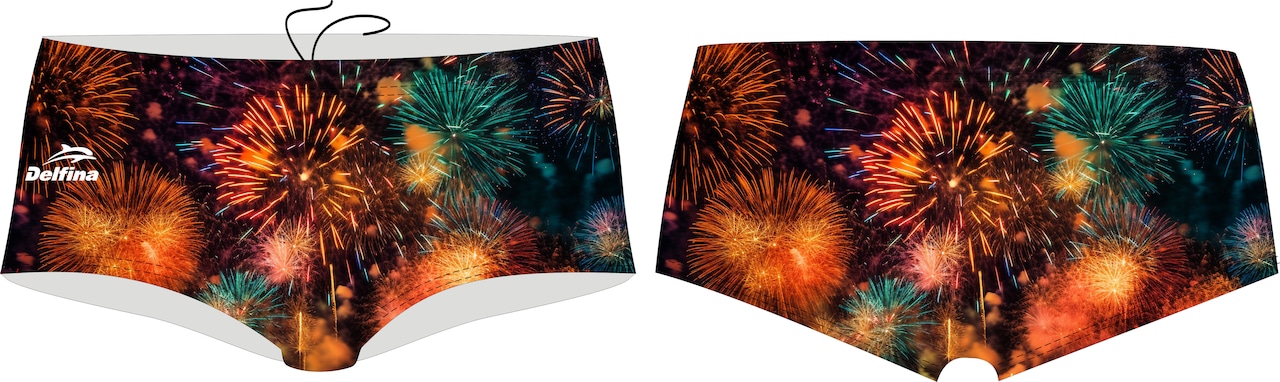 Delfina - Fireworks Squared swim trunk