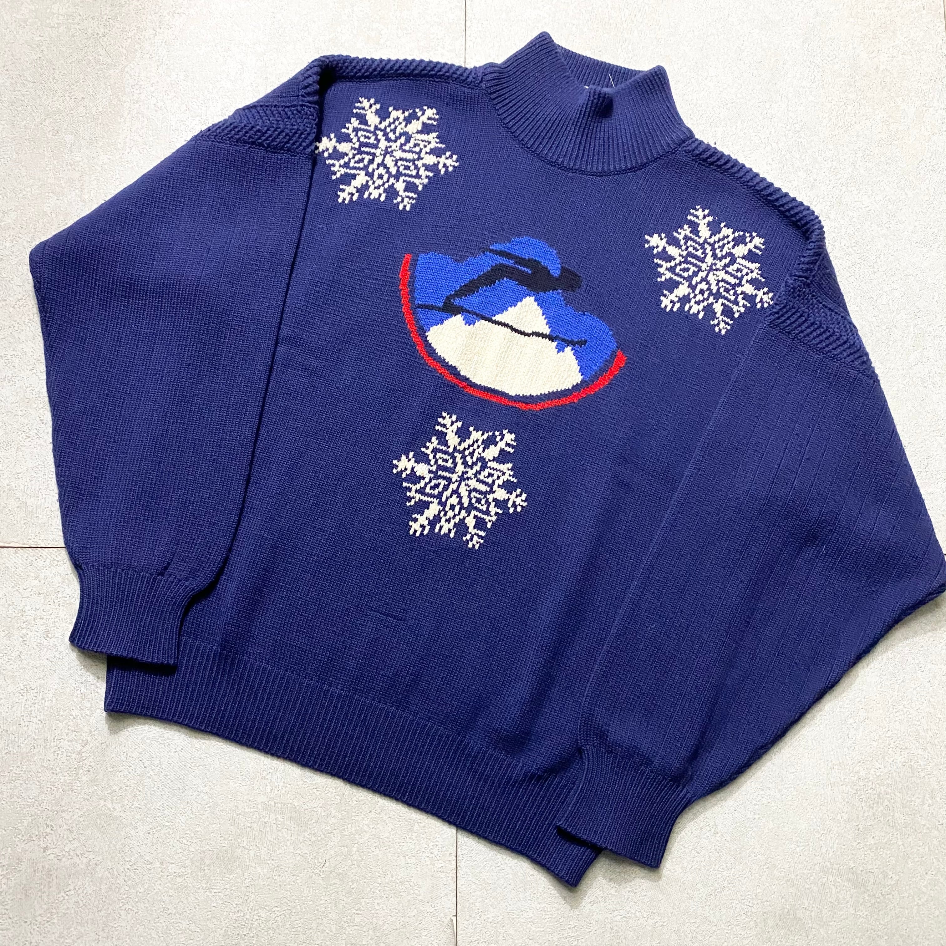vintage HERMES hi-neck ski sweater | NOIR ONLINE