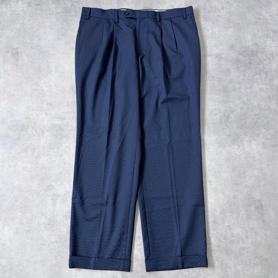 ラルフローレン W36 スラックス ボトム パンツ 古着 紺 21561