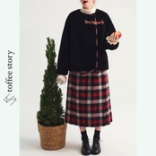 赤いタッセルがほどく、冬の詩コート《P0323》