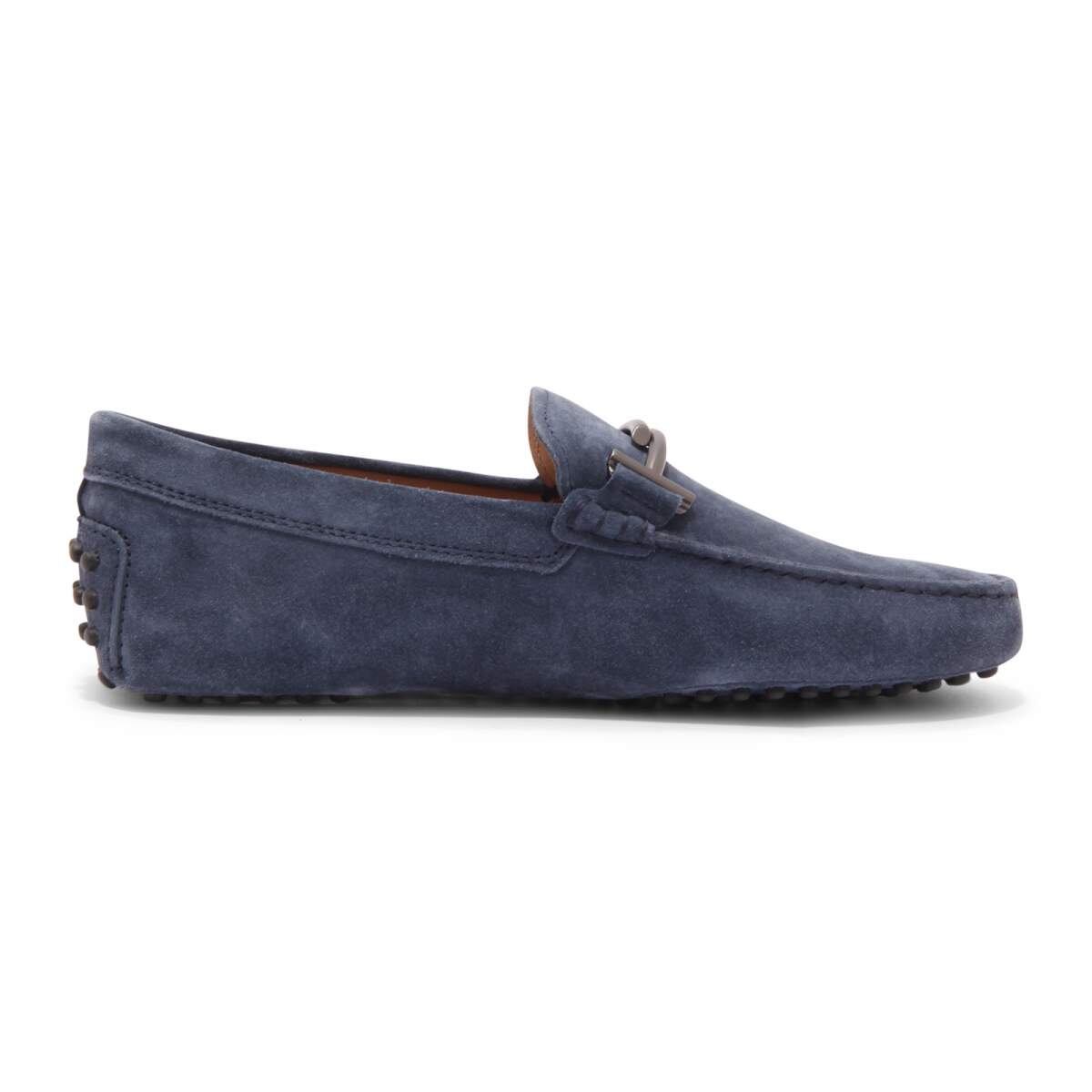 TOD'S トッズ メンズ ローファー スエード ネイビー | Modasalon