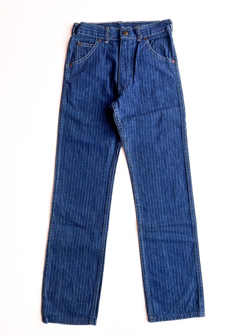 【140-150cm】VINTAGE 80's オシュコシュ ストライプデニムパンツ【10364】※