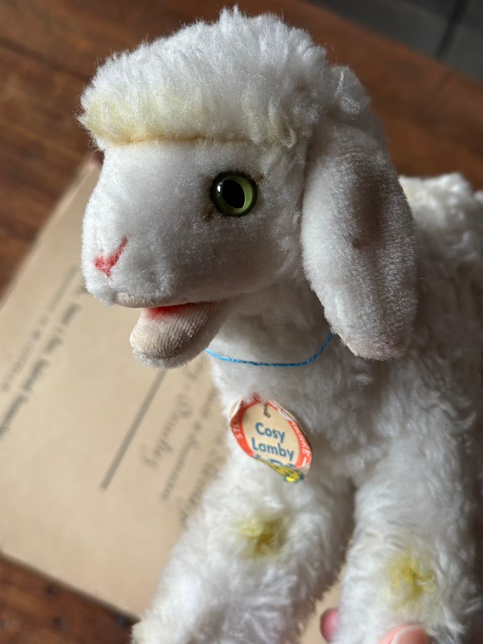 Steiff シュタイフ 羊のぬいぐるみ Lamby 羊のぬいぐるみ Steiff(シュタイフ社製) Cosy Lamby | Brocante de La