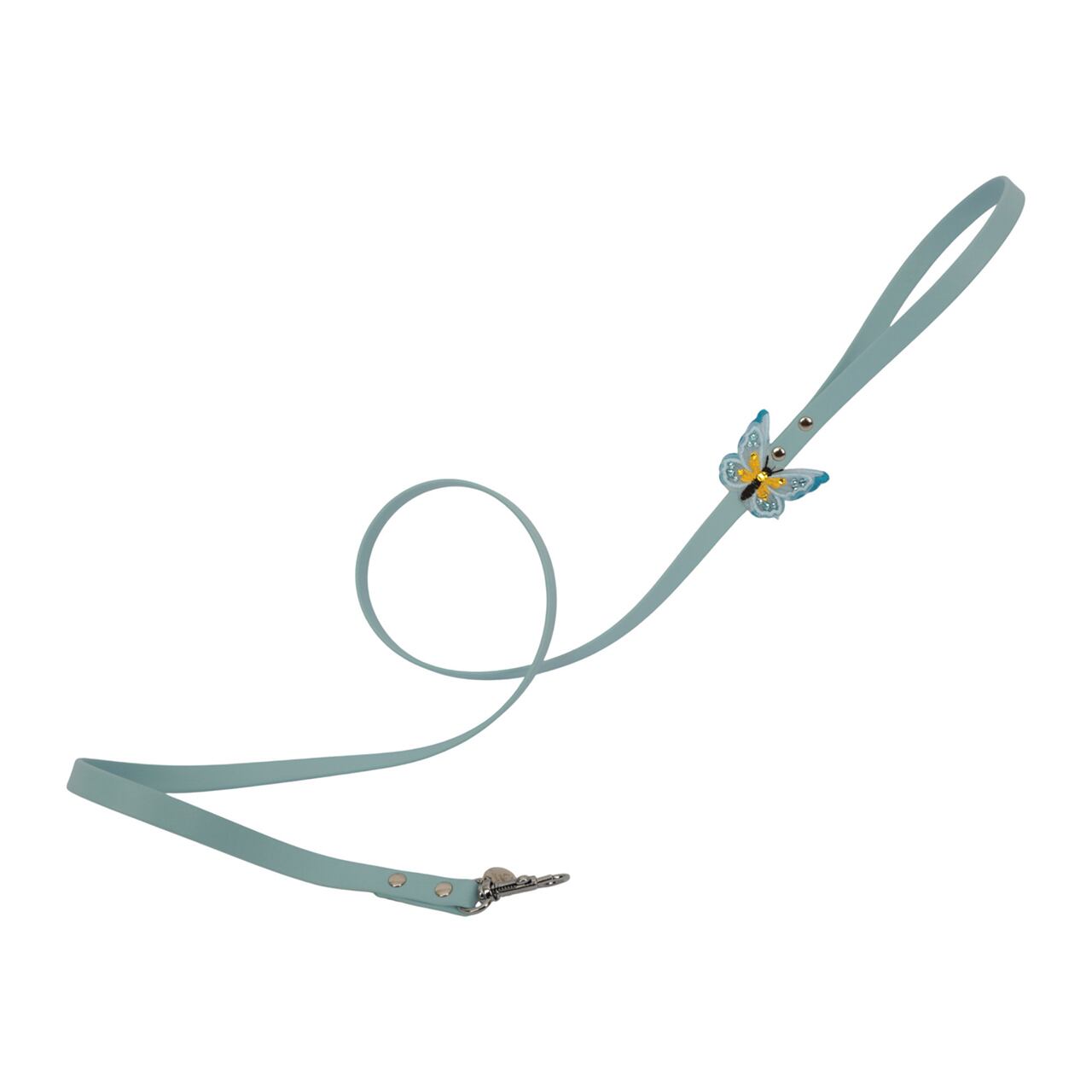 Art. h1649NV VIP leash Mariposa in Sky Blue / Charlotte's Dress