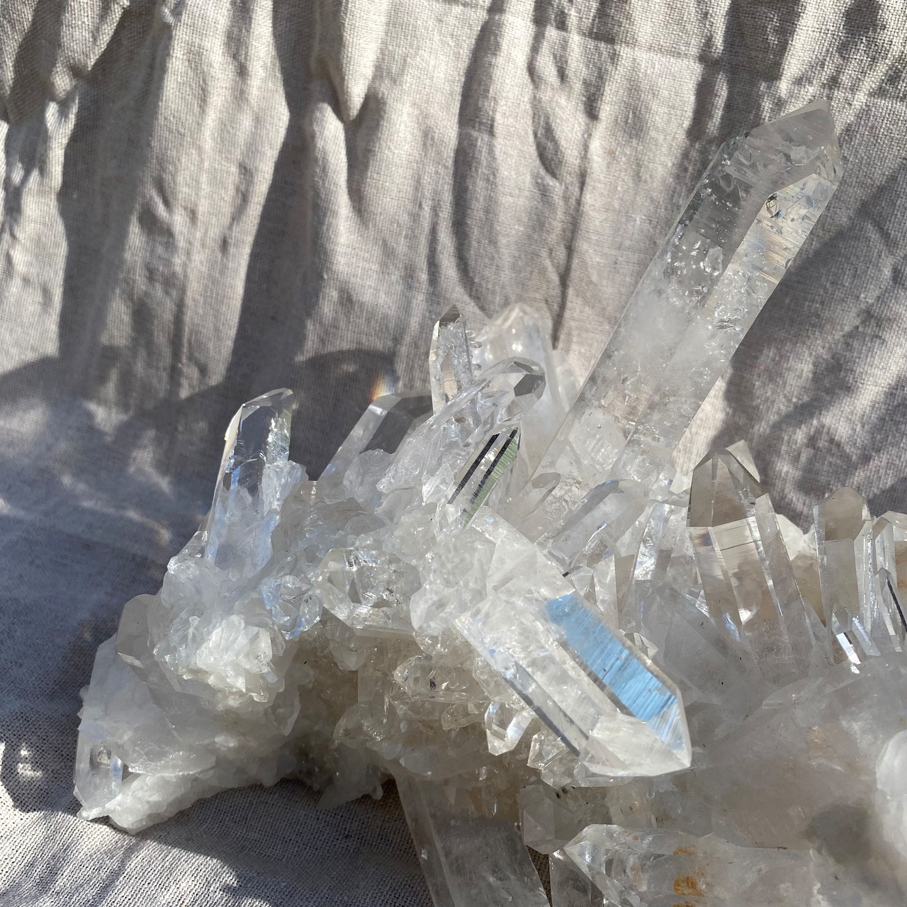 ヒマラヤ 水晶】 インド マニハール産 ♡ 透明度高！ 水晶クラスター 