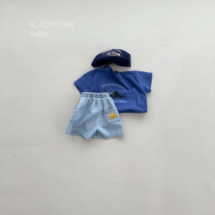 B656【即納】play denim pants