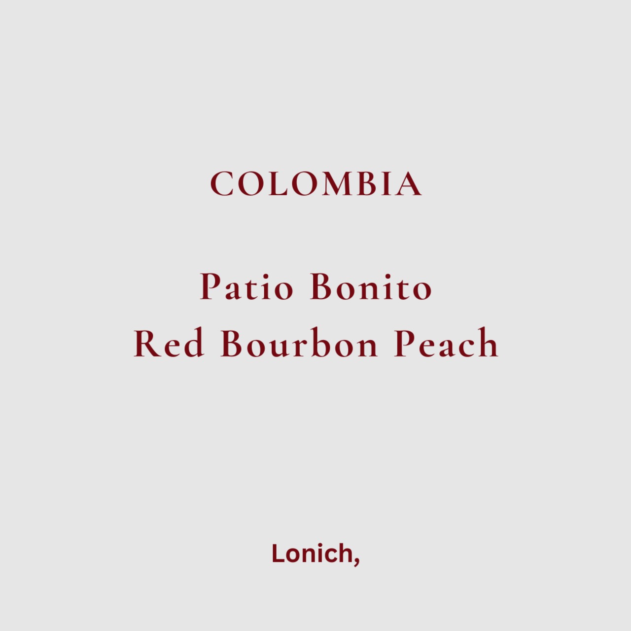 Colombia Patio Bonito Experimental-Peach
