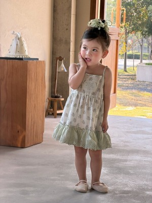 [my daughter] Sage-dyed Sleeveless Dress / [마이다럴] 세이지나염나시원피스