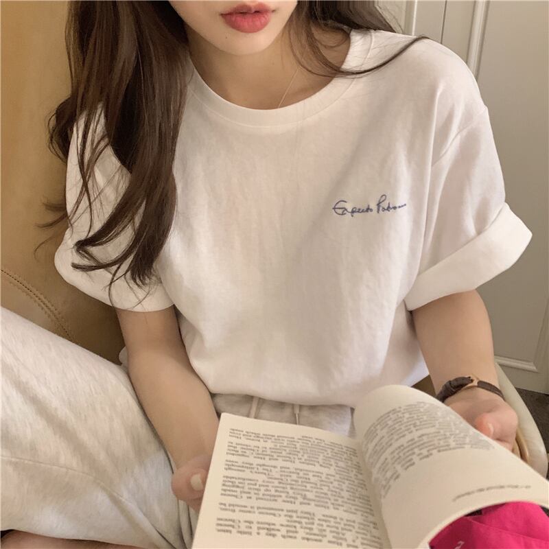 ホワイトTシャツ サマールーズレッド 夏物 試着室81155383199