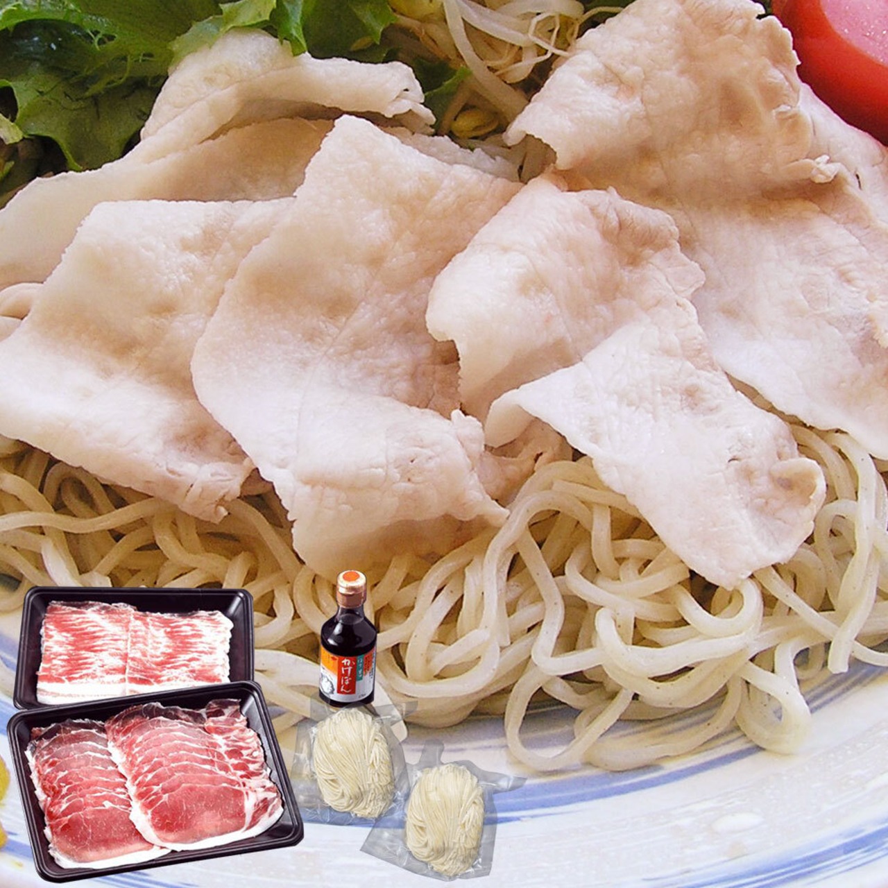 S-23 短鼻豚　夏のしゃぶ麺セット　(冷凍)