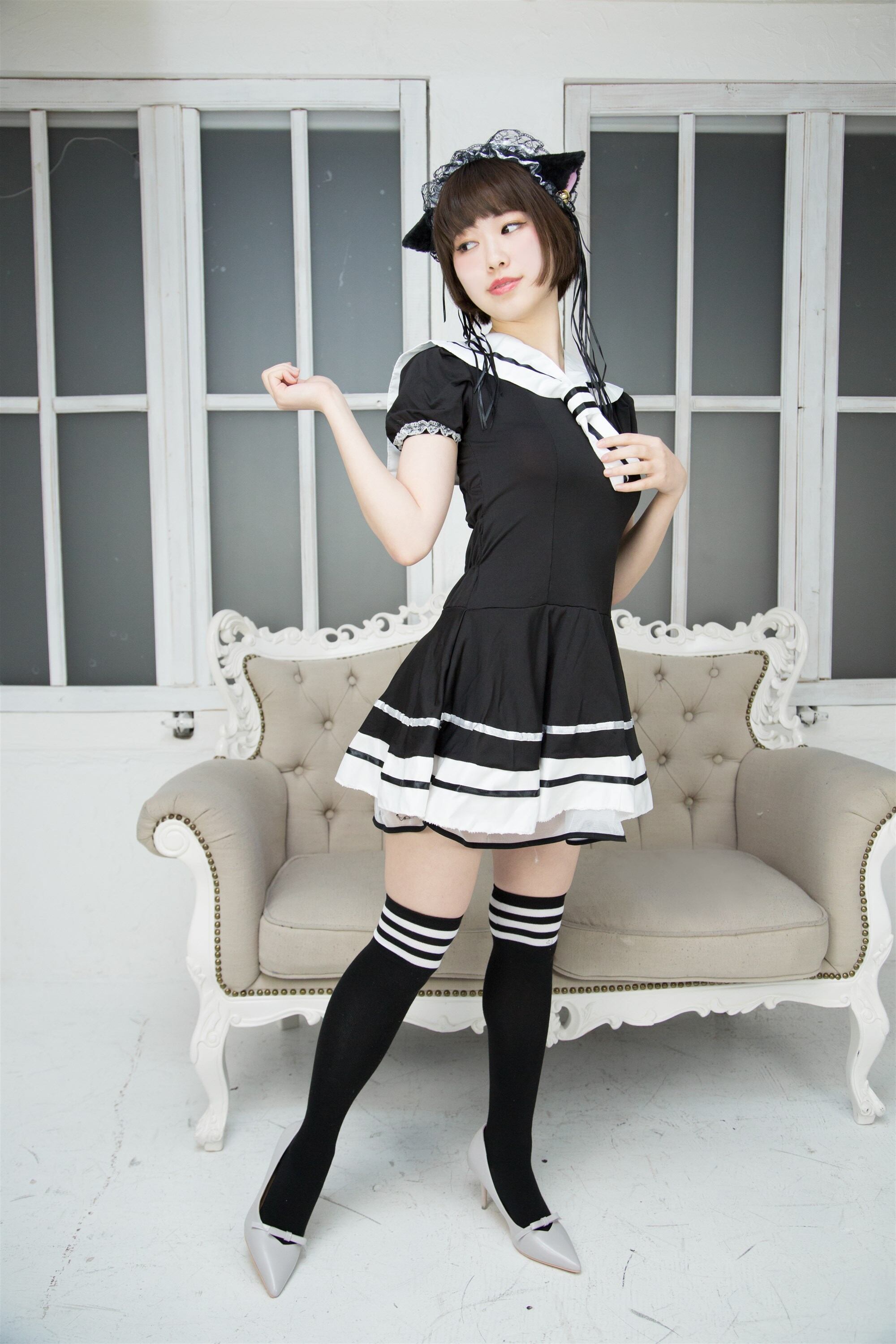 IM605：セーラー服風ワンピースコスプレ衣装