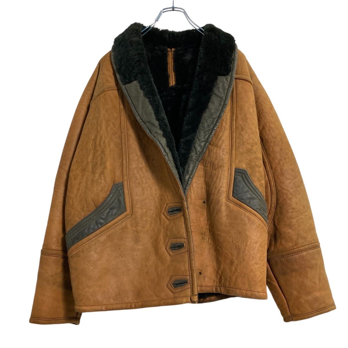 asp様80s SEAHOP ビンテージ　スエードブルゾン ジャケット レア　L SEAHOP SUEDE LEATHER BLOUSON JACKET シーホップ スエードレザー