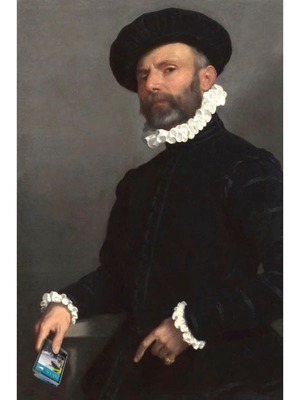 【SALE】肖像画 「スマートフォン」 / 【SALE】Historical Portrait "Smartphone"