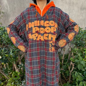 FATSMILE flannel p/o big shirt