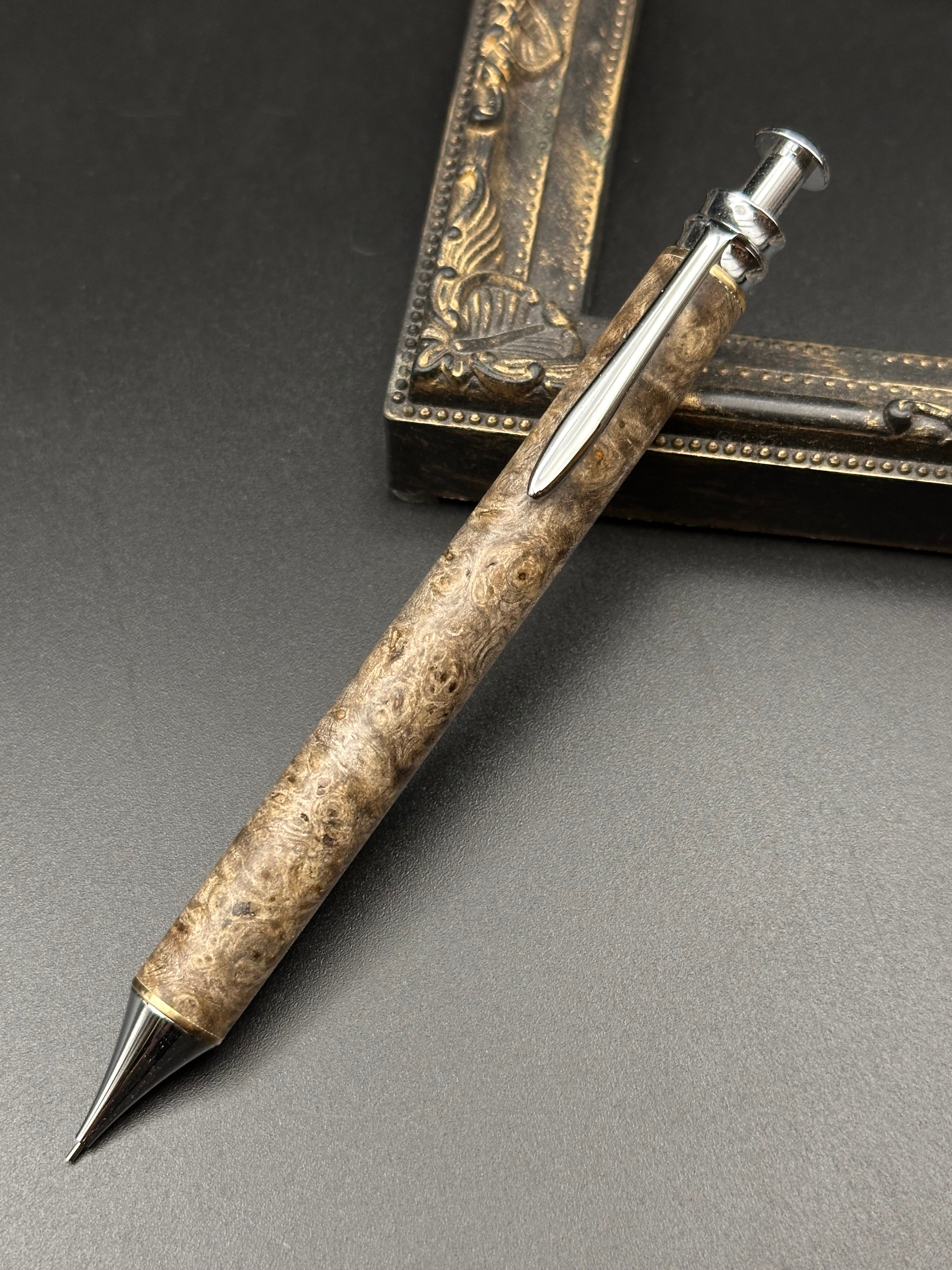 木軸シャープペン スタビライズドウッド(青) | Flamberg