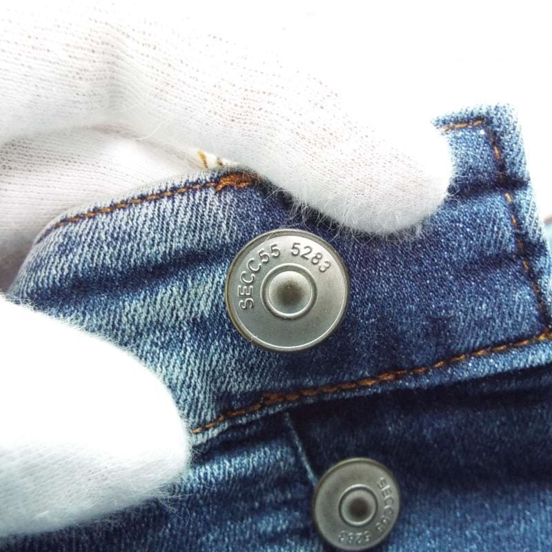 EUR28（ウエスト79cm）H&M DIVIDED ボタンフライ ストレッチ素材
