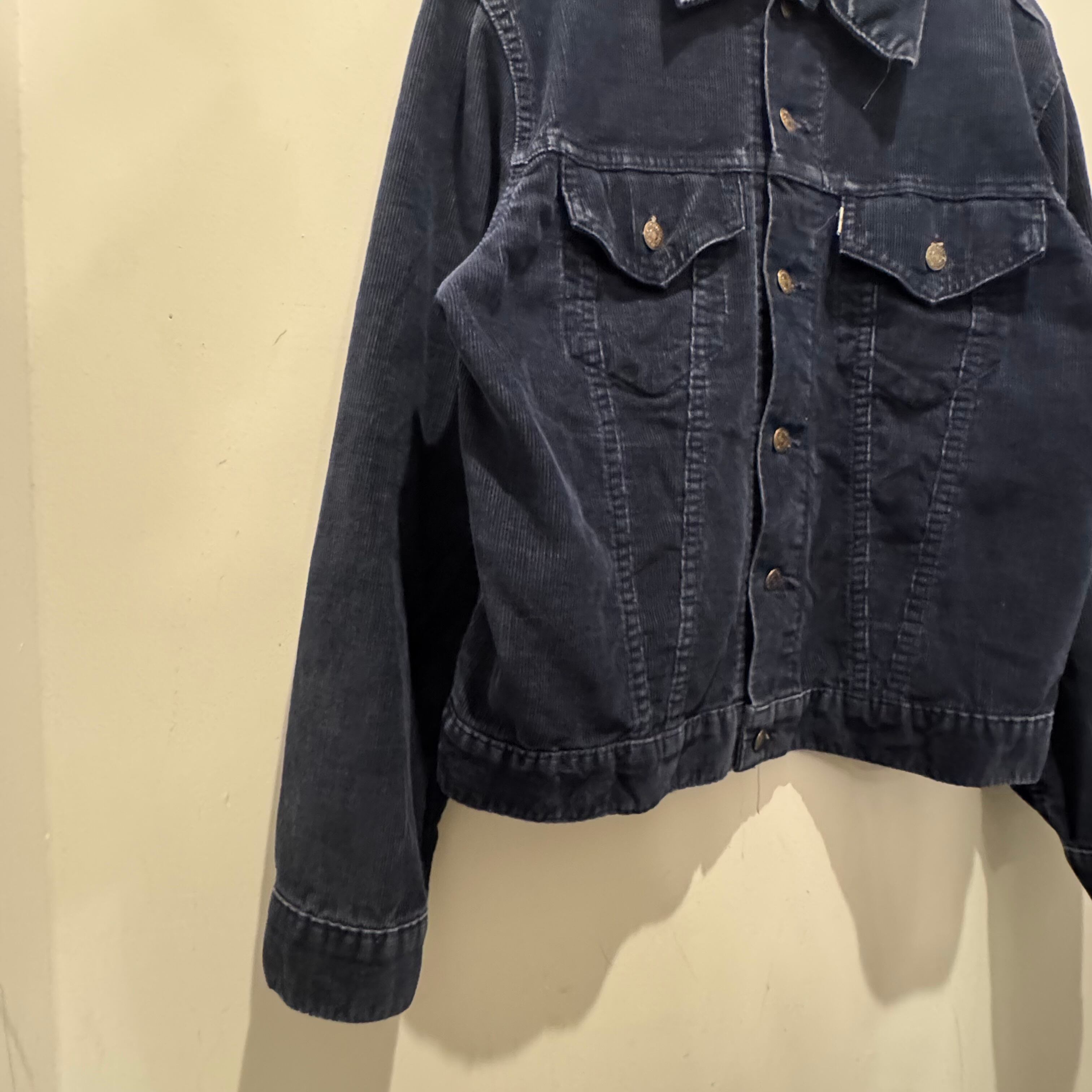 4th】70's Levi's 70505 Corduroy Trucker Jacket “ネイビー” | spike osu
