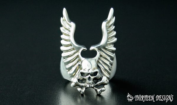 THIRTEEN DESIGNS サーティーンデザインズ FR-2 GULL WING SKULL THIRTEEN DESIGNS サーティーンデザインズ FR-2 GULL WING SKULL