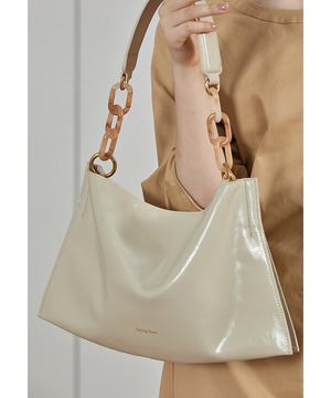 べっ甲チェーンモチーフハンドバッグ【e-70126】